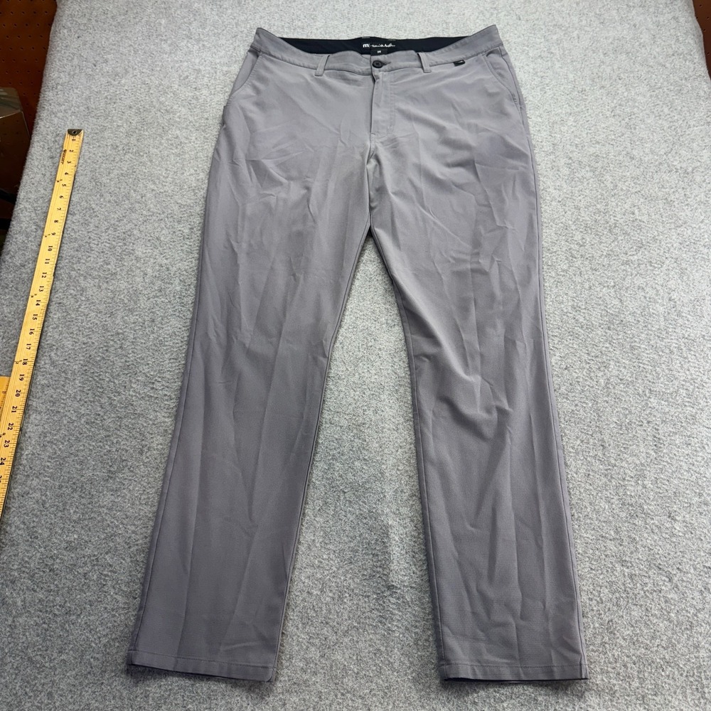 Travis‎ Mathew Golf Performance Pants Men's 36×32 Gray Slim / Classic Fit